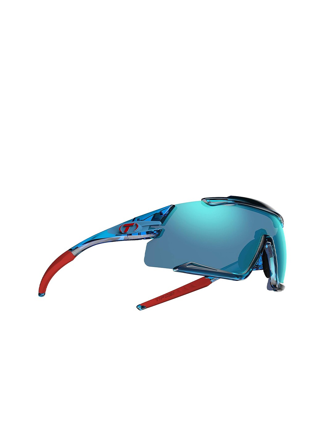 

Tifosi Unisex Sports Sunglasses with Polarised and UV Protected Lens, Turquoise blue