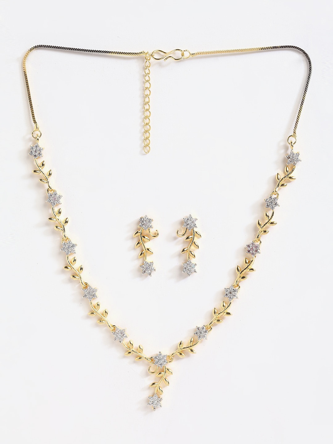 

Anouk Gold-Plated AD Studded Necklace & Earrings