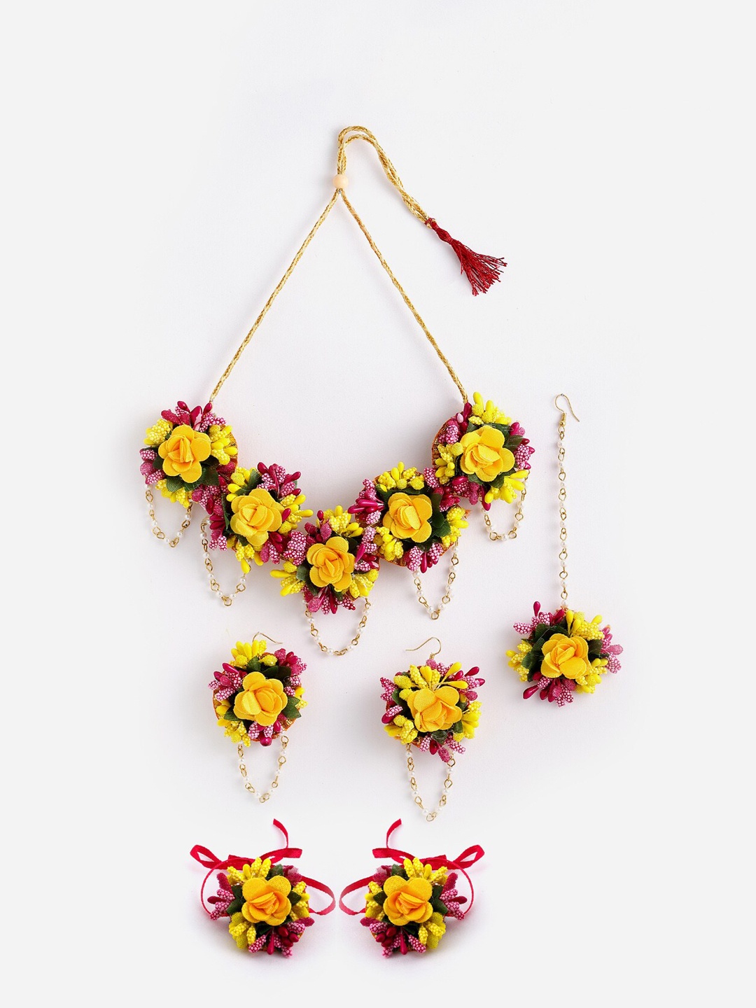 

Anouk Flower Jewellery Set, Yellow