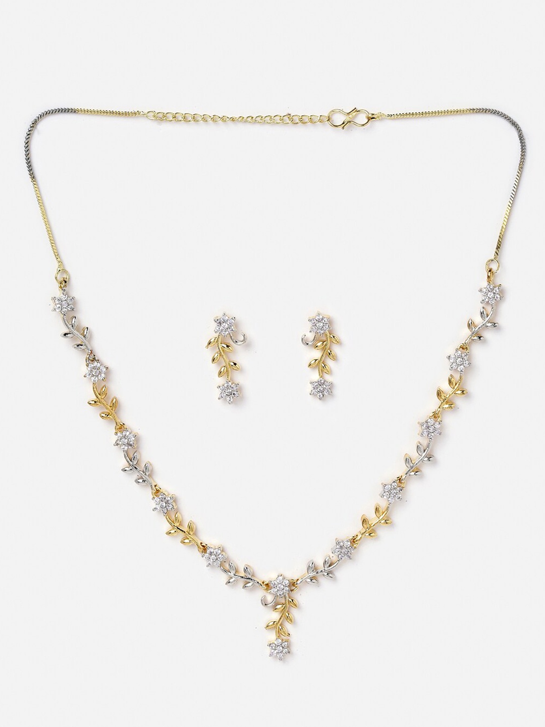 

Anouk Gold-Plated AD-Studded Necklace & Earrings