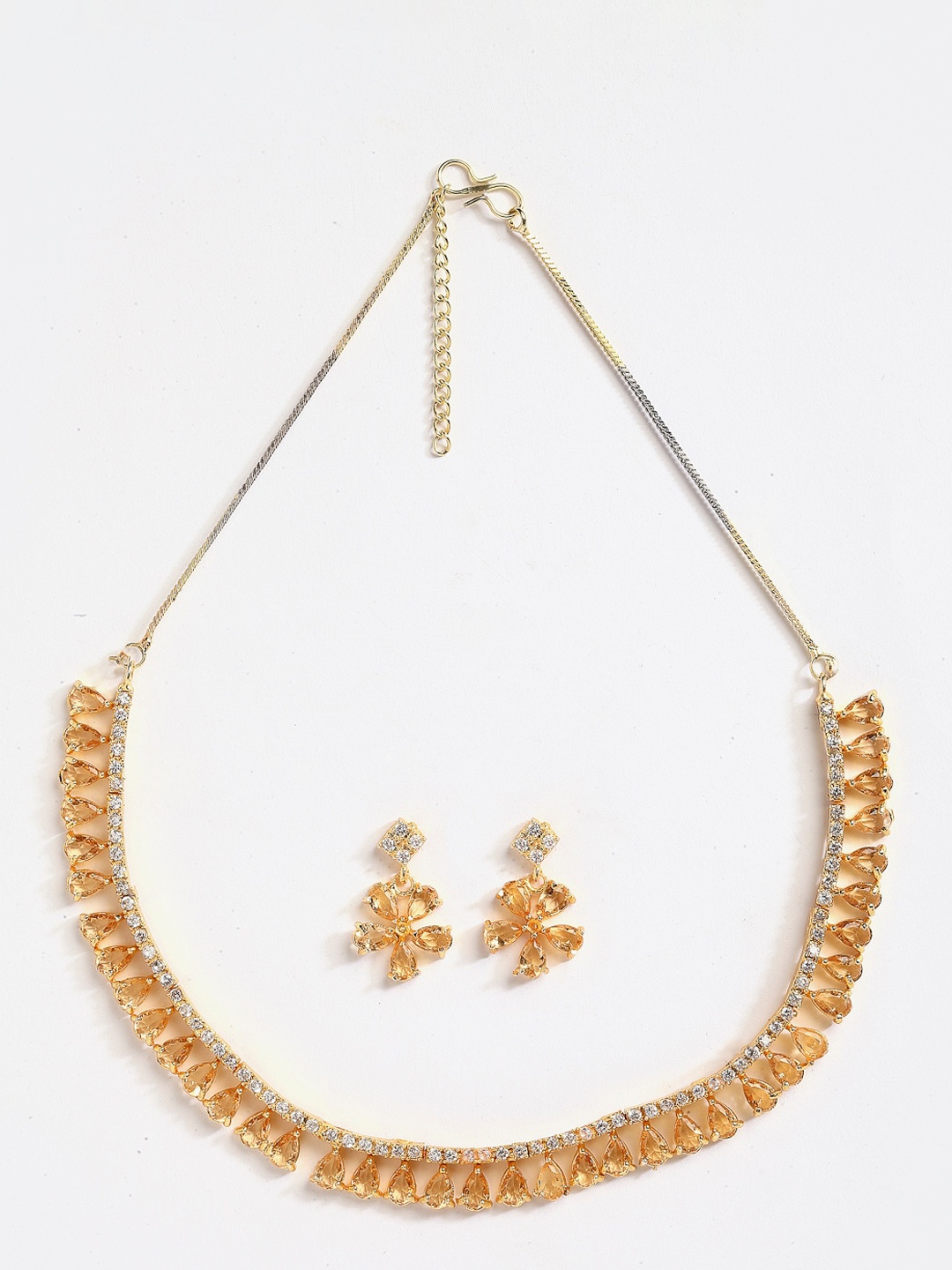 

Anouk Gold-Plated AD-Studded Necklace & Earrings