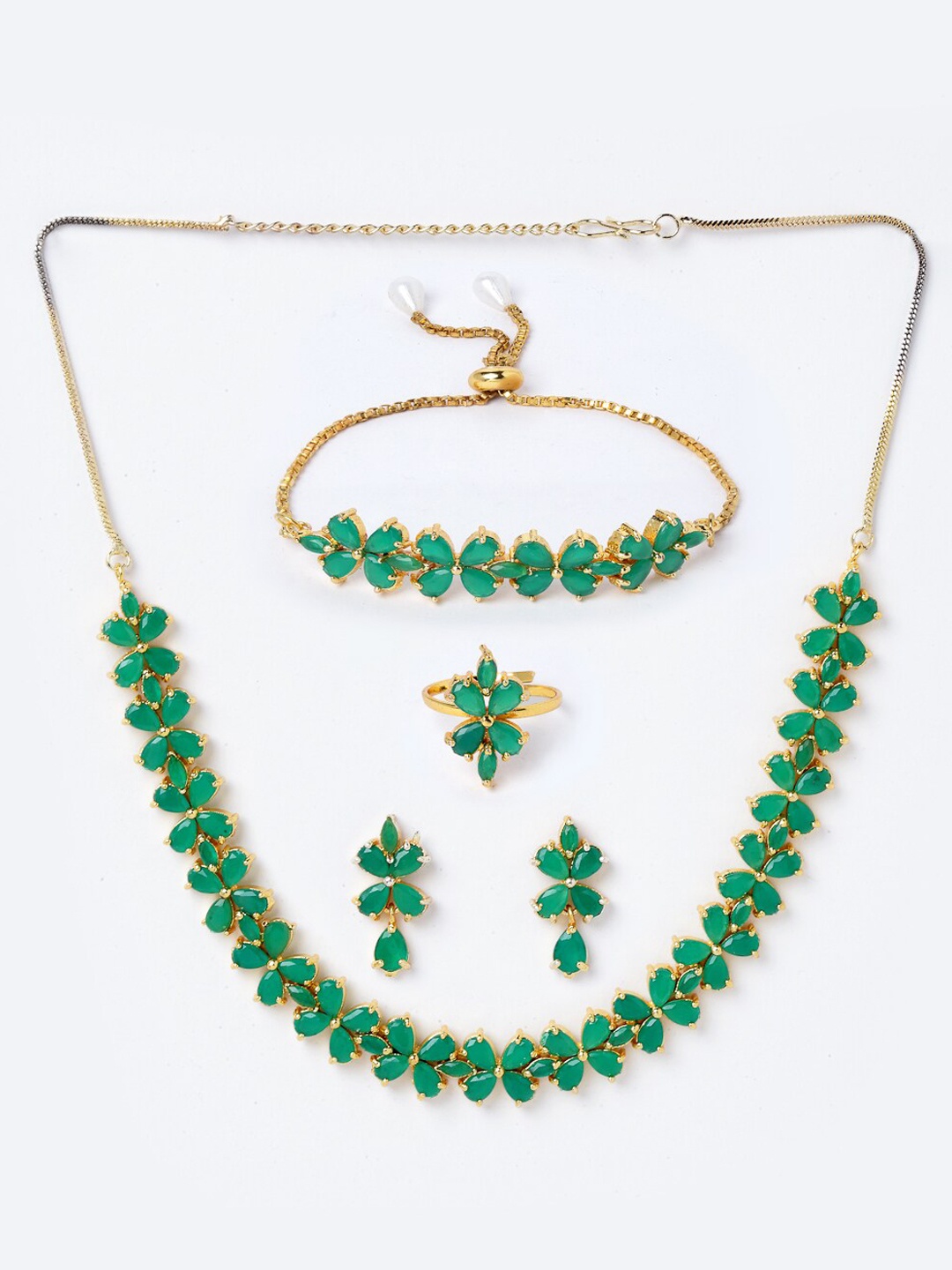 

Anouk Gold-Plated AD Studded Jewellery Set