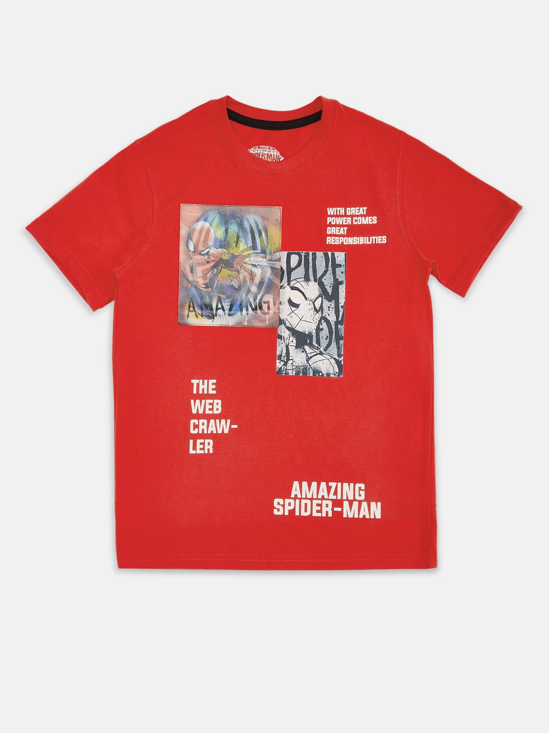 

Pantaloons Junior Boys Red Typography Printed T-shirt