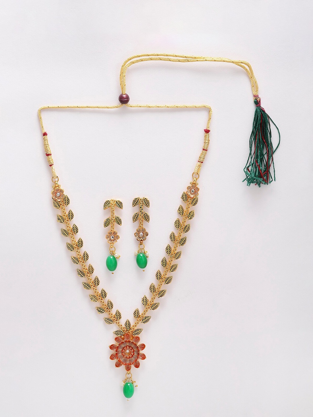 

Anouk Gold-Plated Stone-Studded Necklace & Earrings