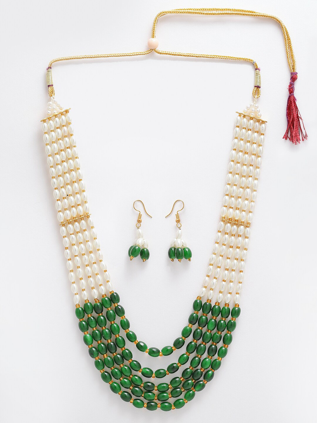 

Anouk Gold-Plated Beaded Necklace & Earrings