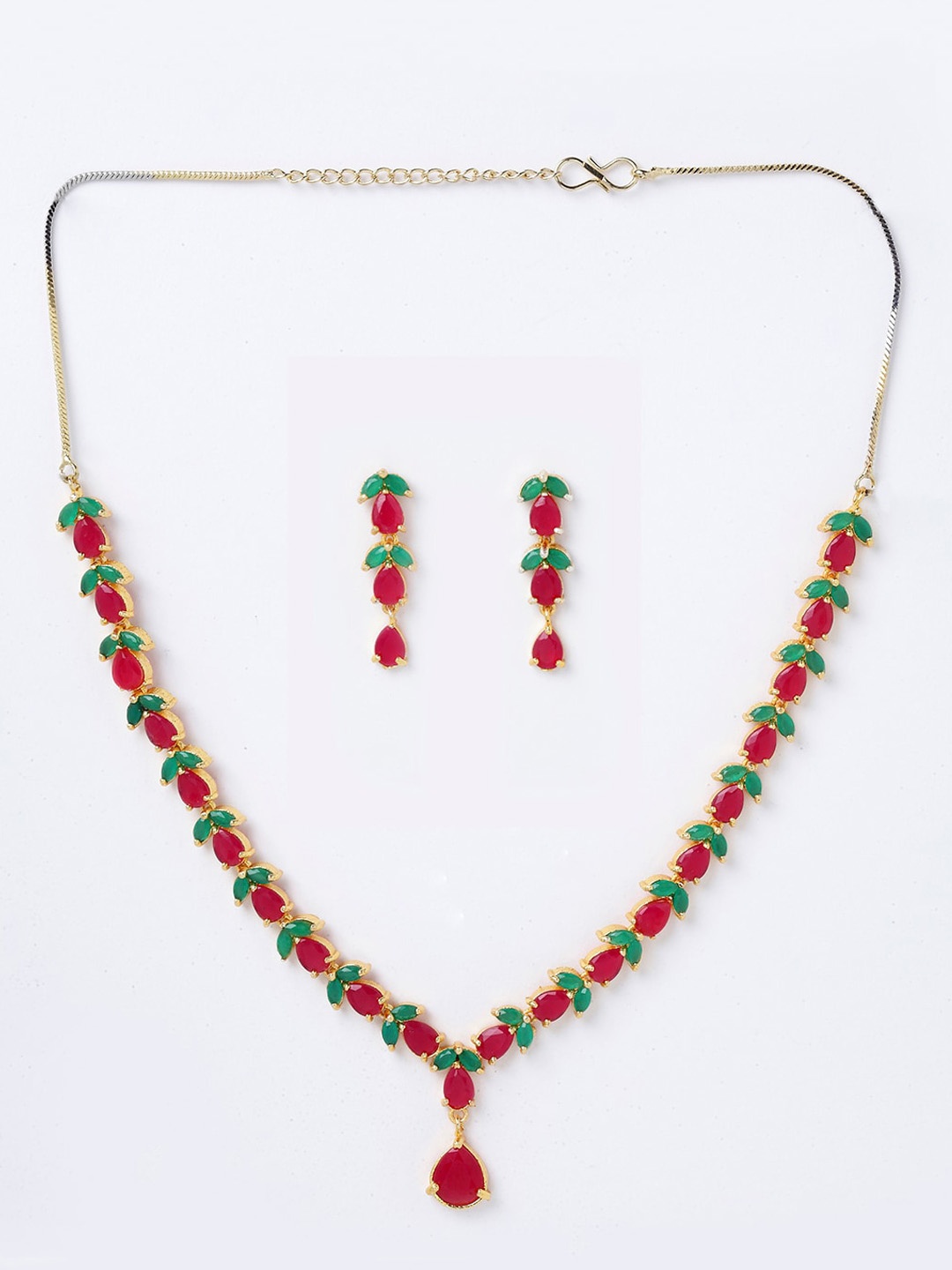 

Anouk Gold-Plated AD-Studded Necklace & Earrings