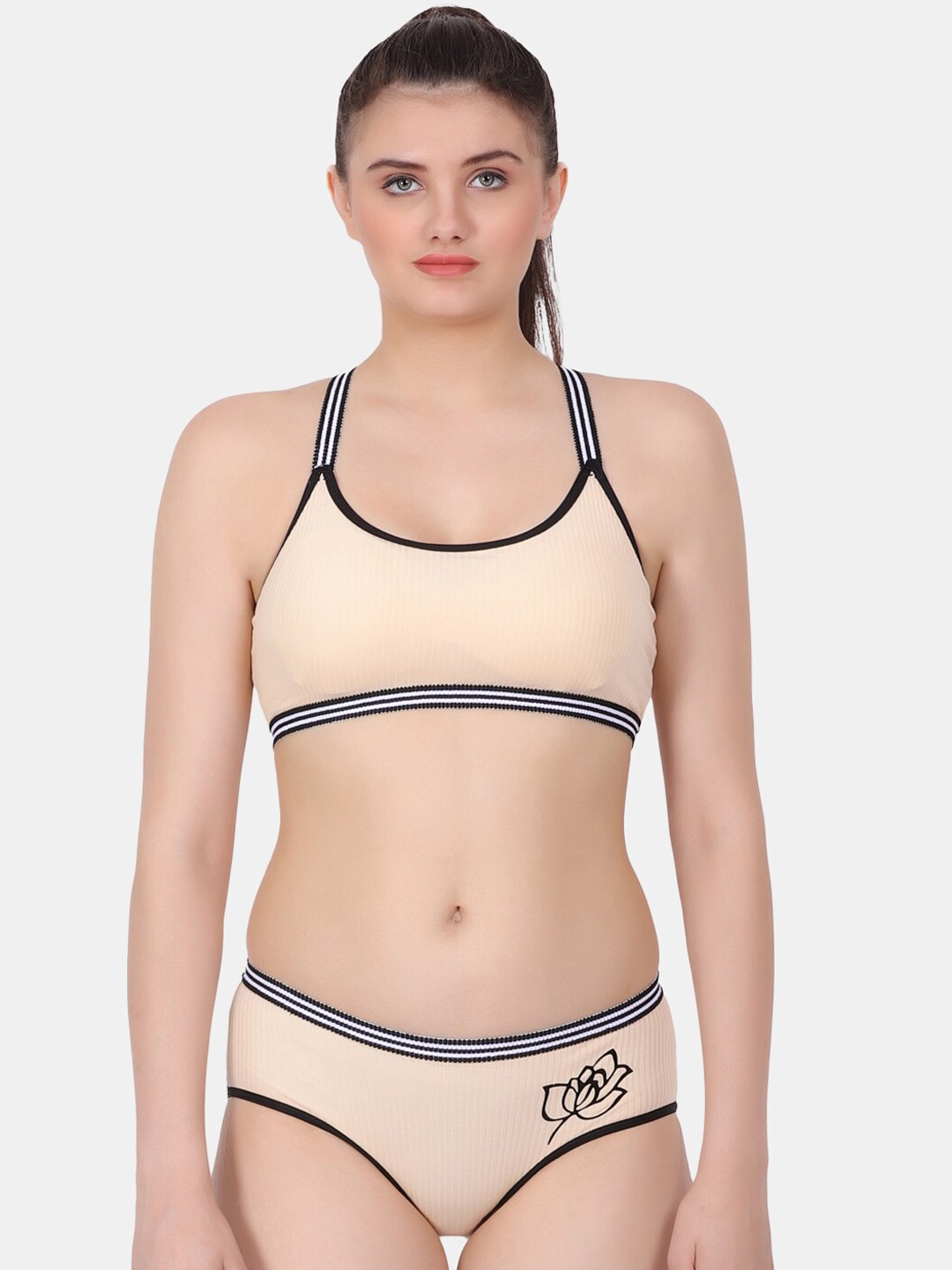 

Amour Secret Women Sports Lingerie Set, Beige