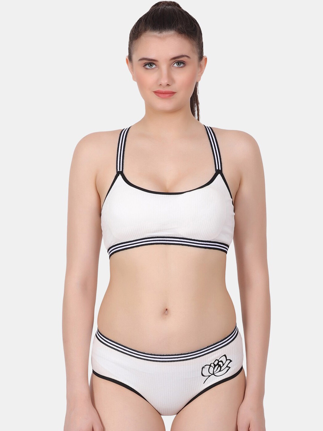 

Amour Secret Women Sports Lingerie Set, White