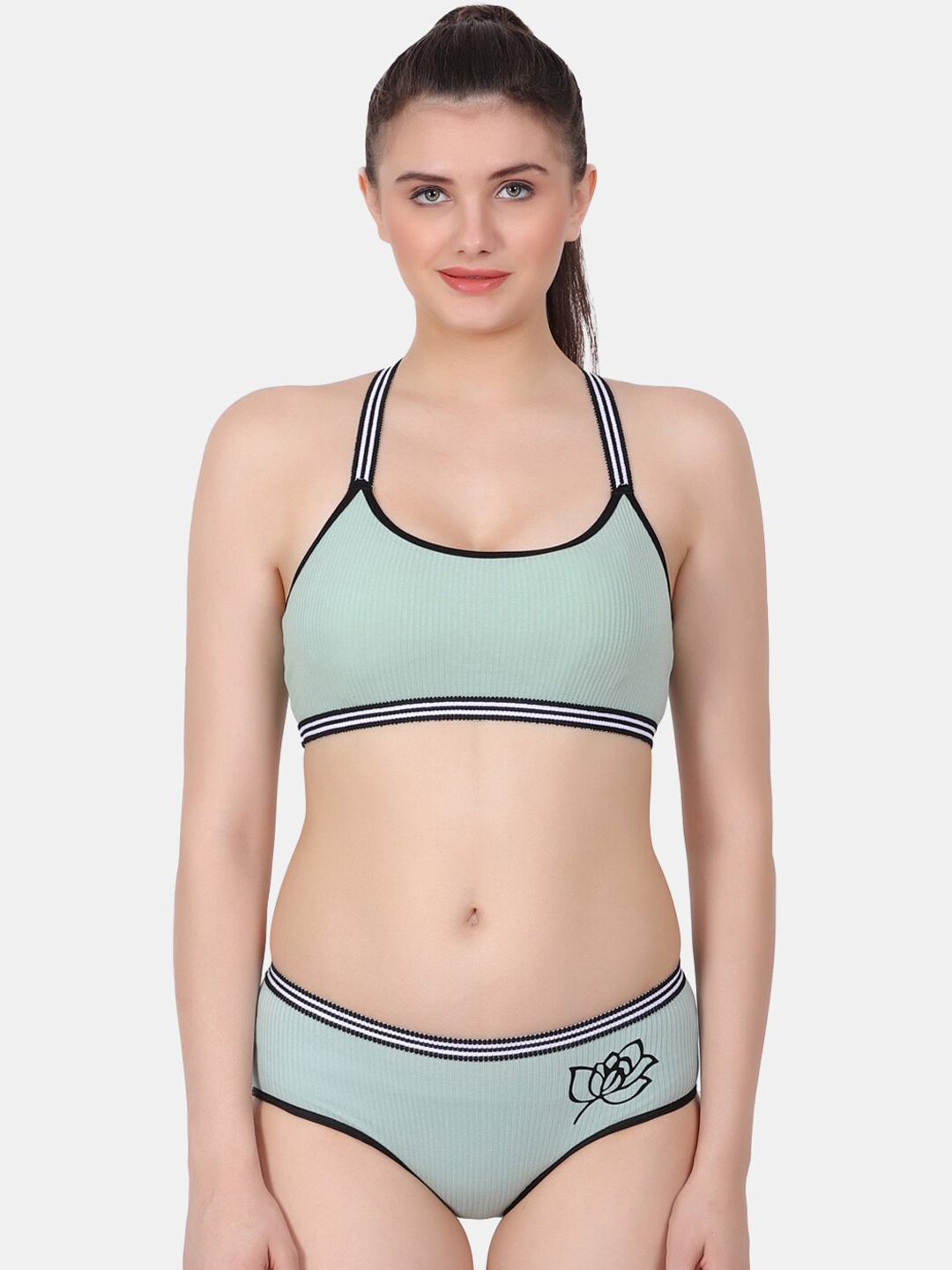 

Amour Secret Women Sports Lingerie Set, Green