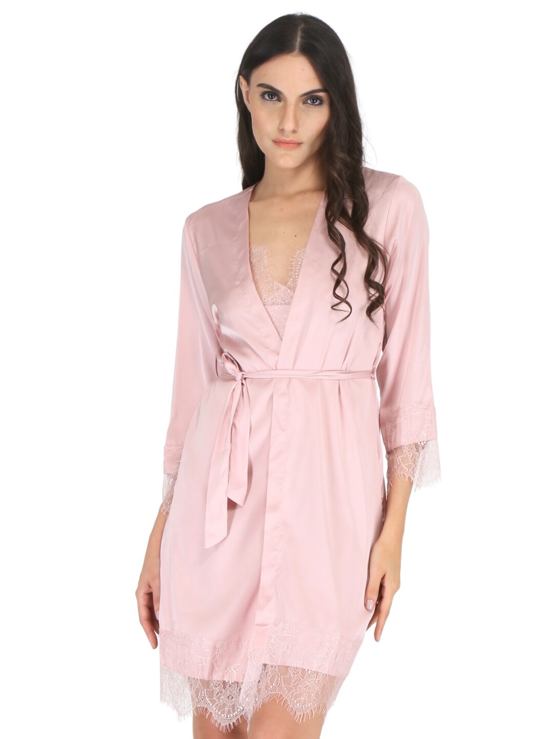 

EZLOOT V-Neck Baby Doll, Pink