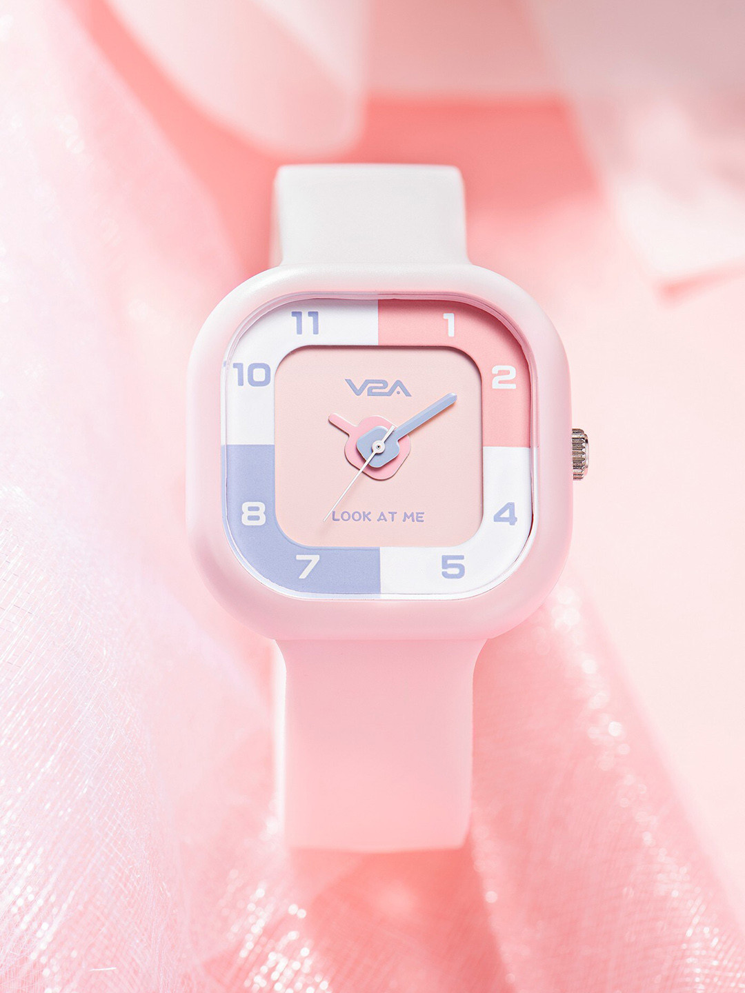 

V2A Girls Patterned Dial & Straps Analogue Sports Watch AK2226-Pink