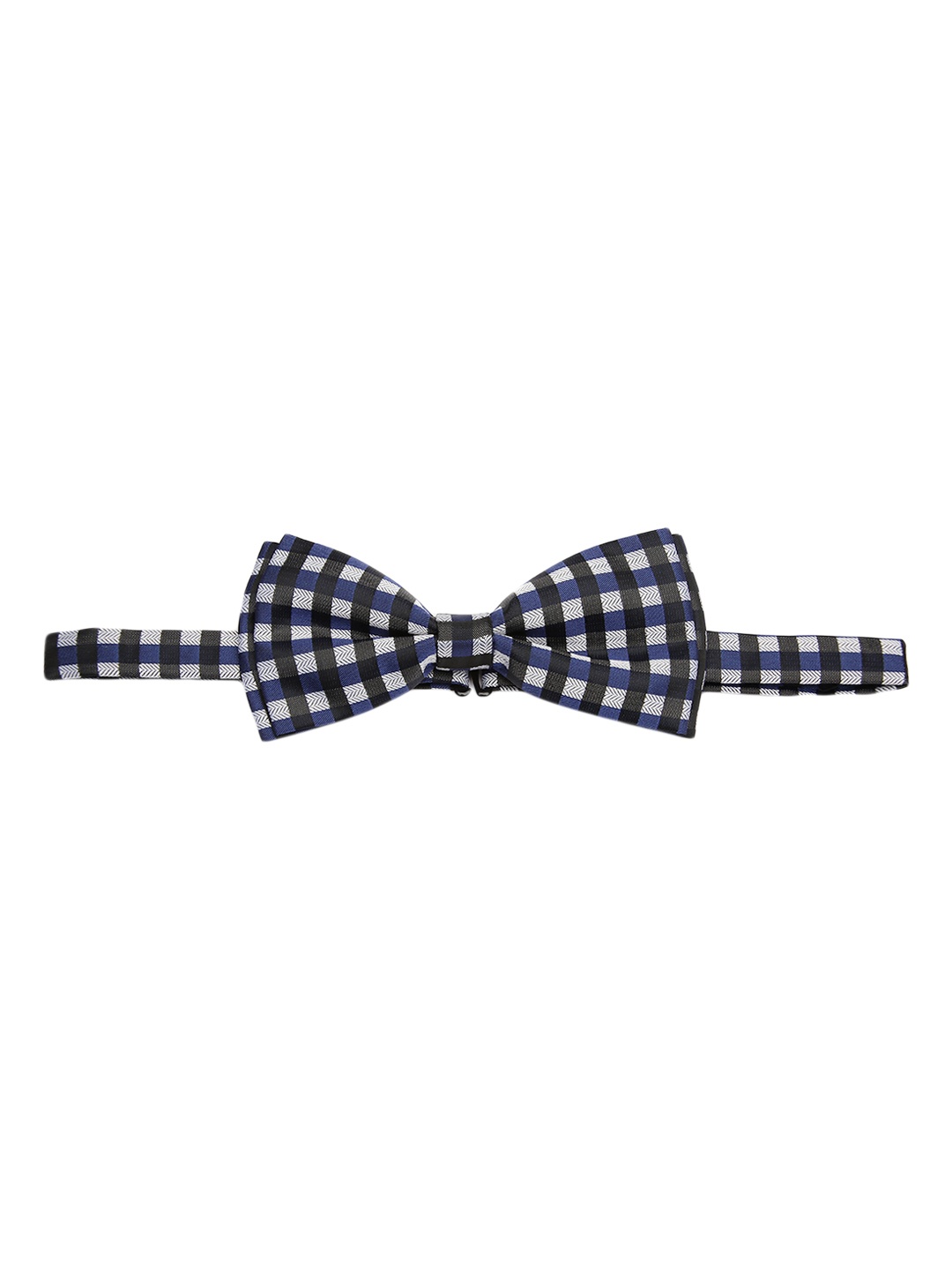 

Alvaro Castagnino Black & Blue Checked Bow Tie