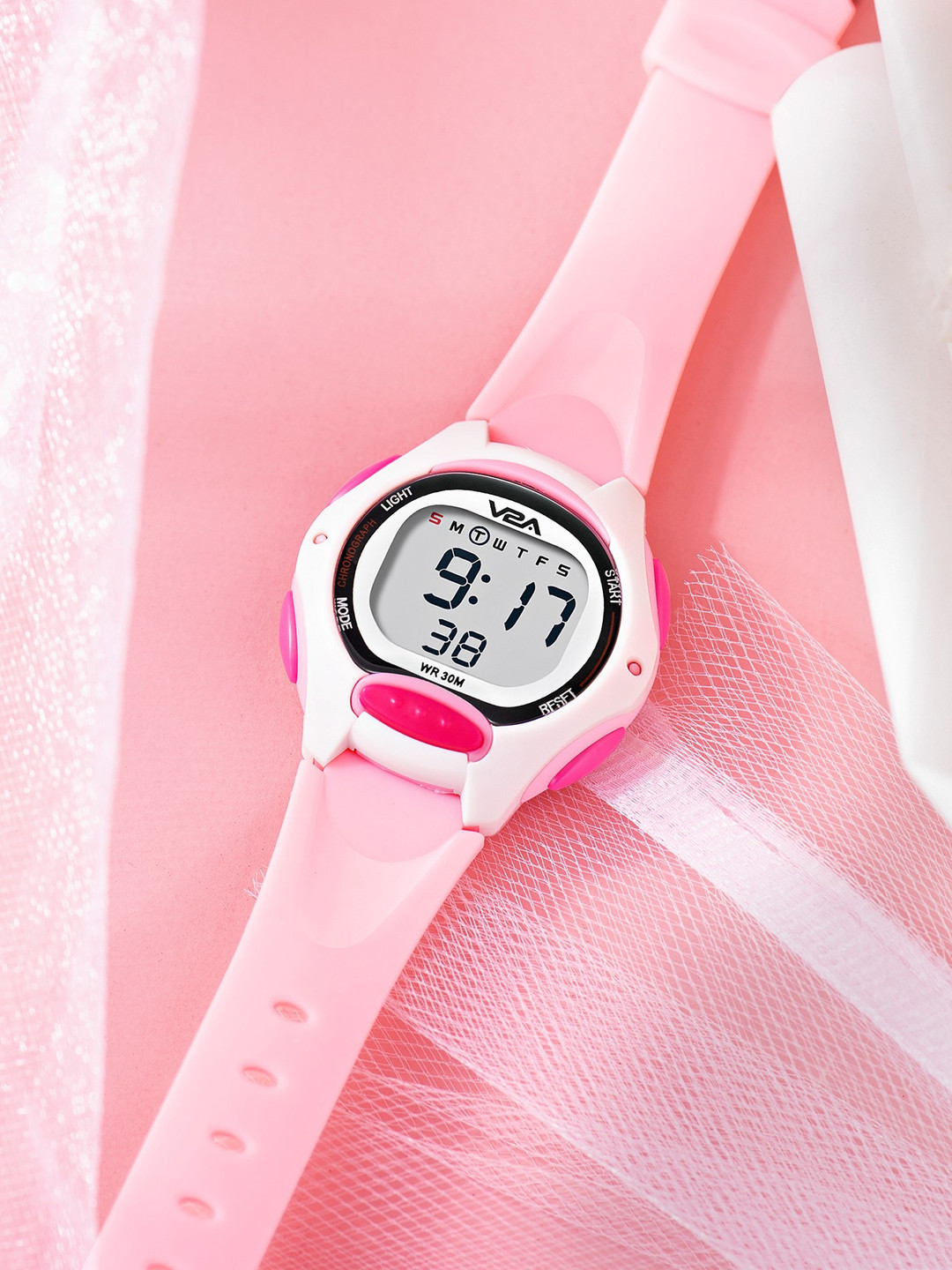 

V2A Girls Regular Style Straps Digital Multi-Function Watch DK8207, White