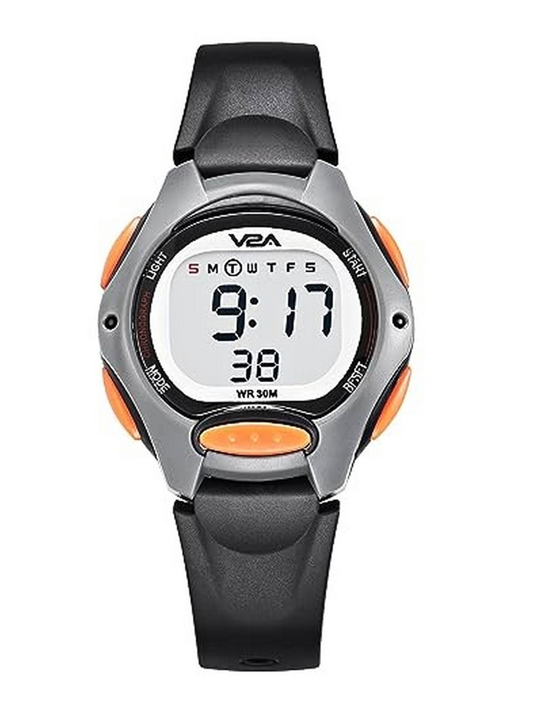 

V2A Kids Round Dial & Regular Style Straps Digital Multi-Function Watch DK8207, Black