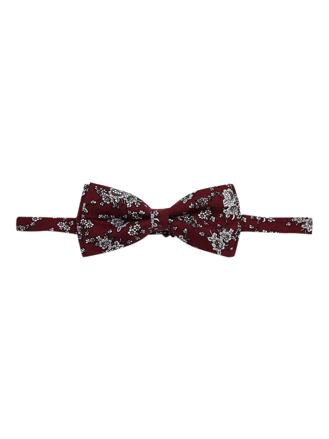 

Alvaro Castagnino Maroon & White Printed Bow Tie