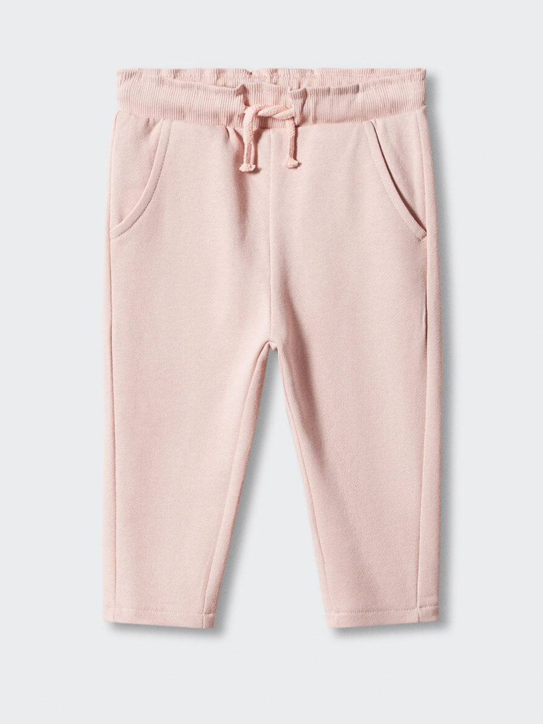 

Mango Kids Girls 100% Cotton Track Pants, Pink