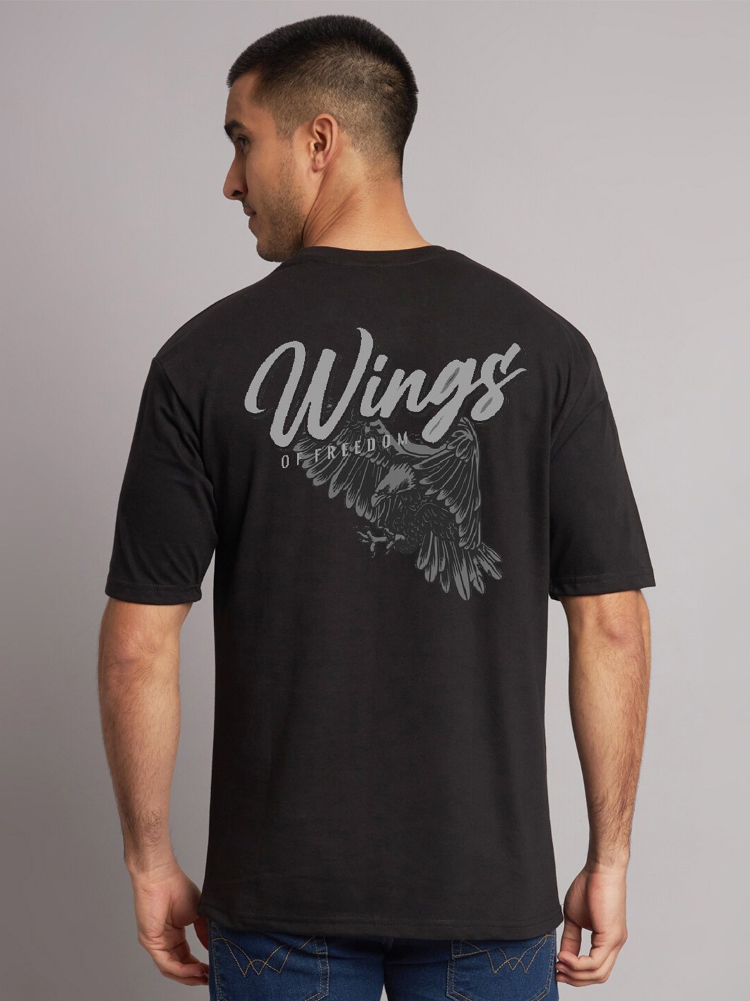 

The Modern Soul Graphic Printed Oversize T-Shirt, Black