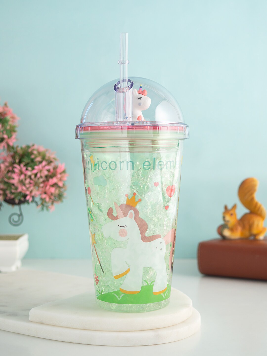 

Golden Peacock Kids Green Printed Non Toxic Sipper-500 ml