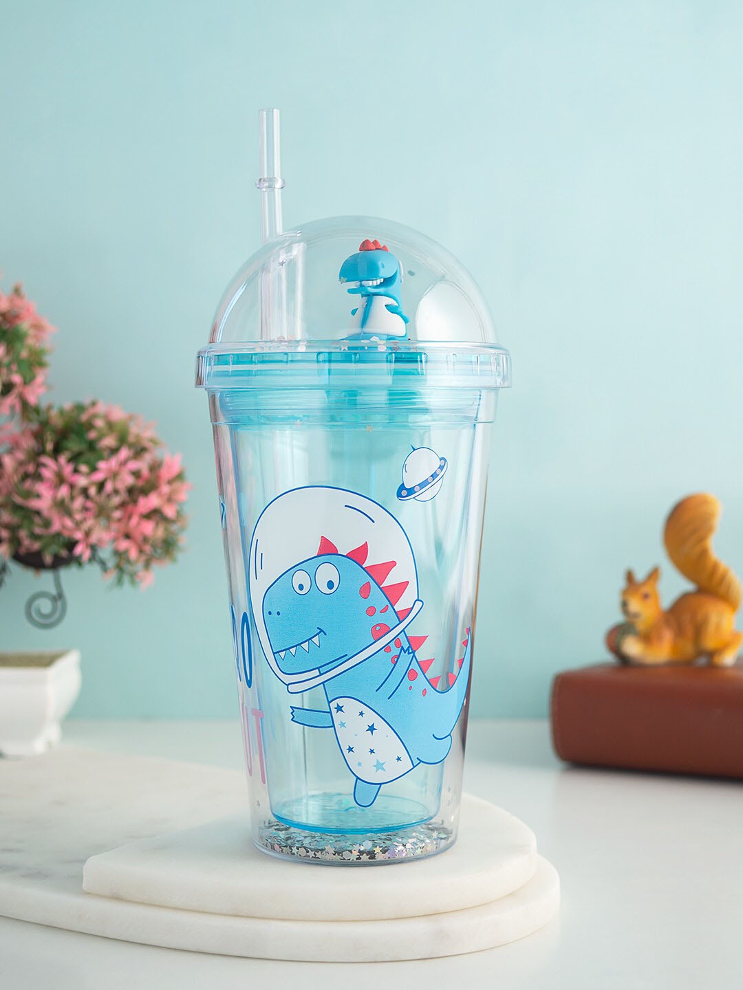 

Golden Peacock Kids Blue Printed Non-Toxic Sipper-500 ml