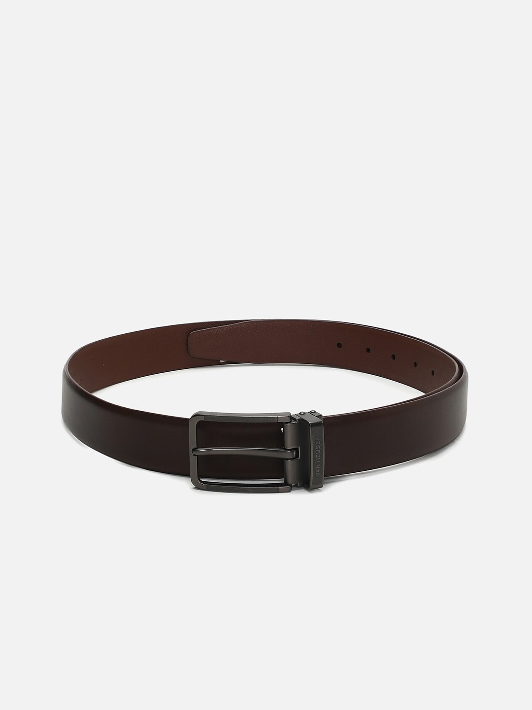 

Van Heusen Men Leather Formal Belt, Coffee brown