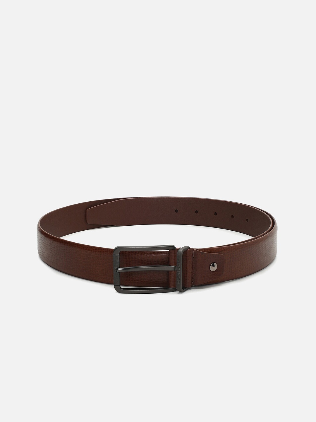 

Van Heusen Men Textured Leather Formal Belt, Brown