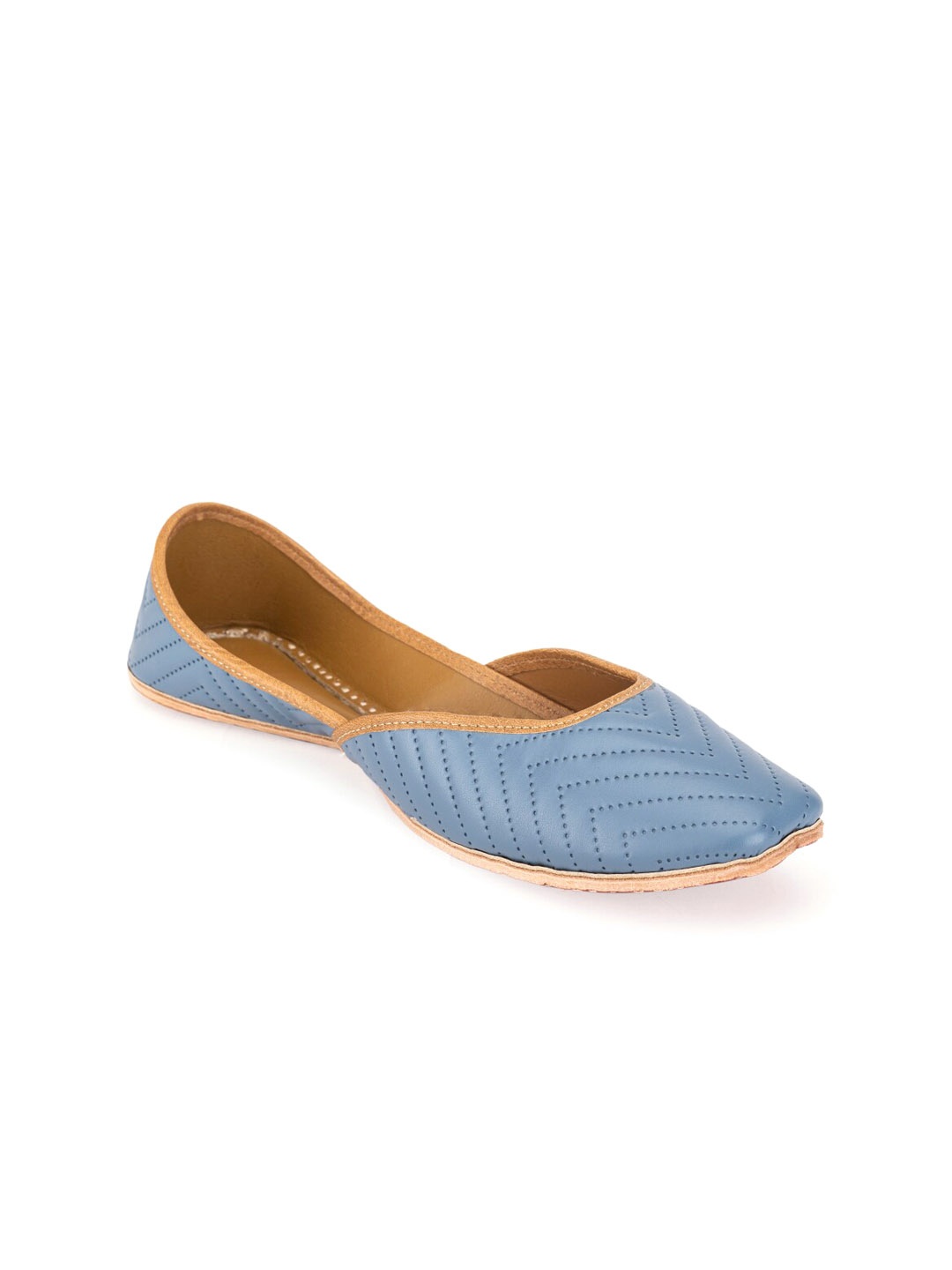 

5 ELEMENTS Perforated Ethnic Mojaris, Blue