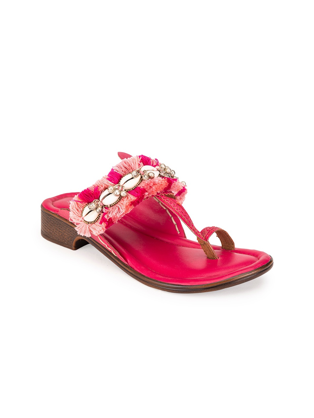 

5 ELEMENTS Embellished One Toe Flats, Pink