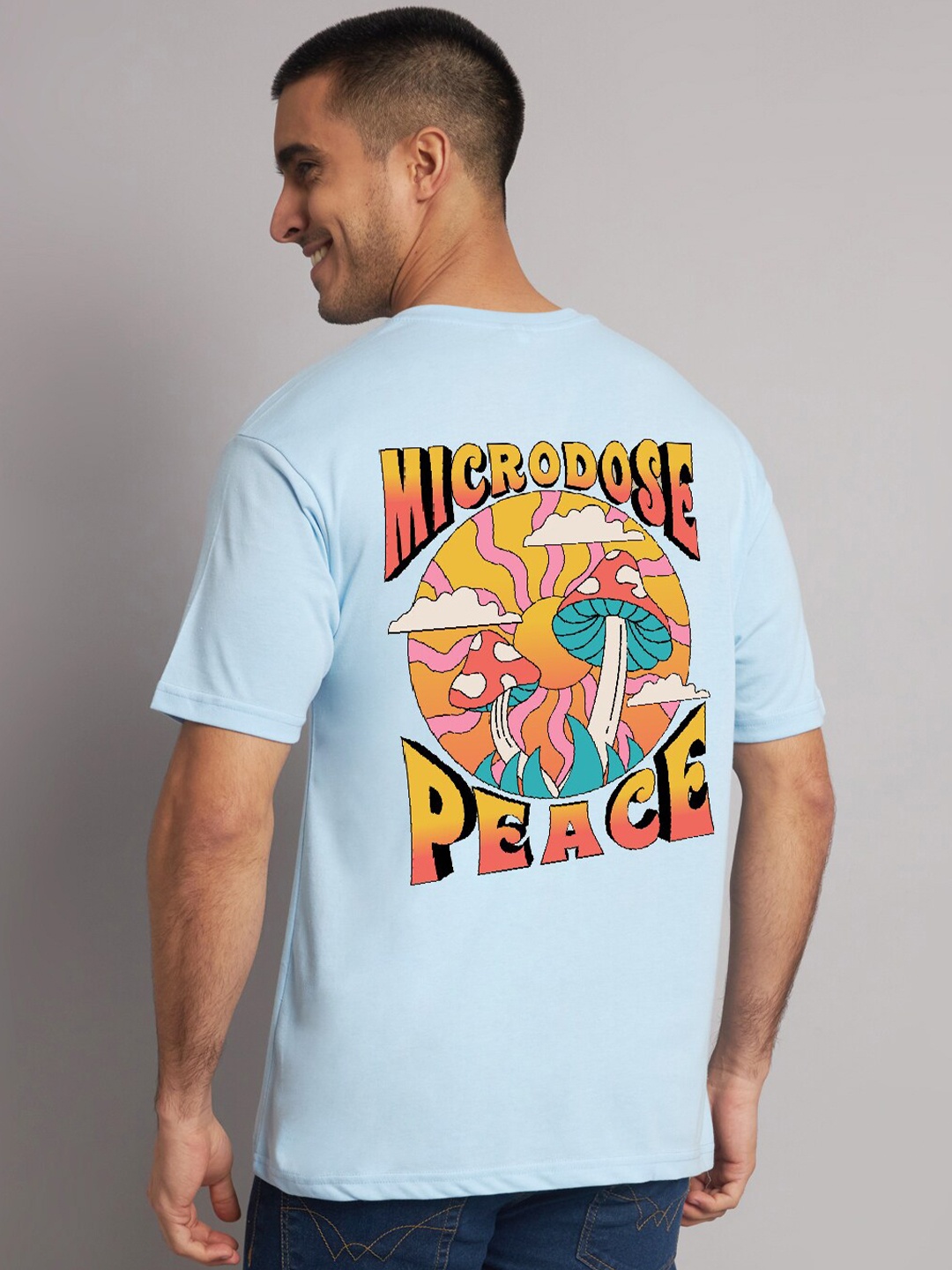 

The Modern Soul Graphic Printed Oversized T-shirt, Blue