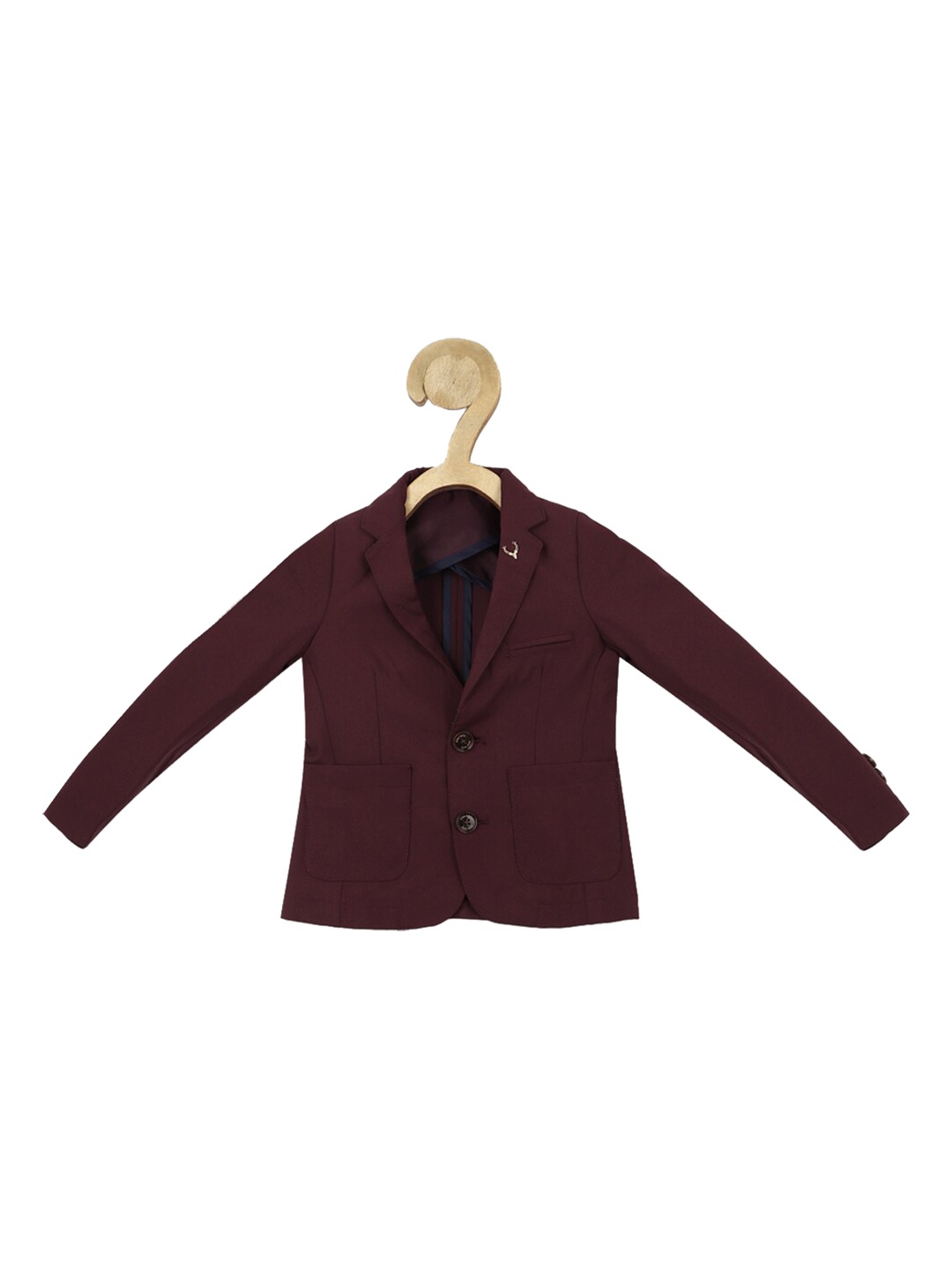 

Allen Solly Junior Boys Single Breasted Pure Cotton Blazer, Maroon