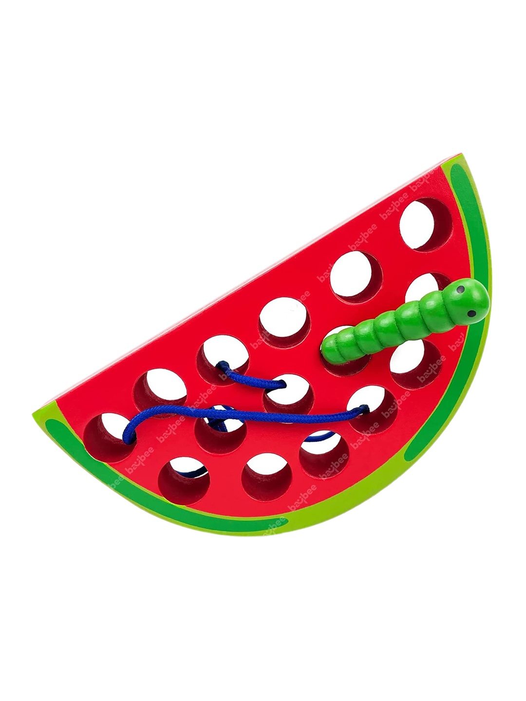 

BAYBEE Kids Watermelon Lacing Fruits Threading Puzzle Game, Red