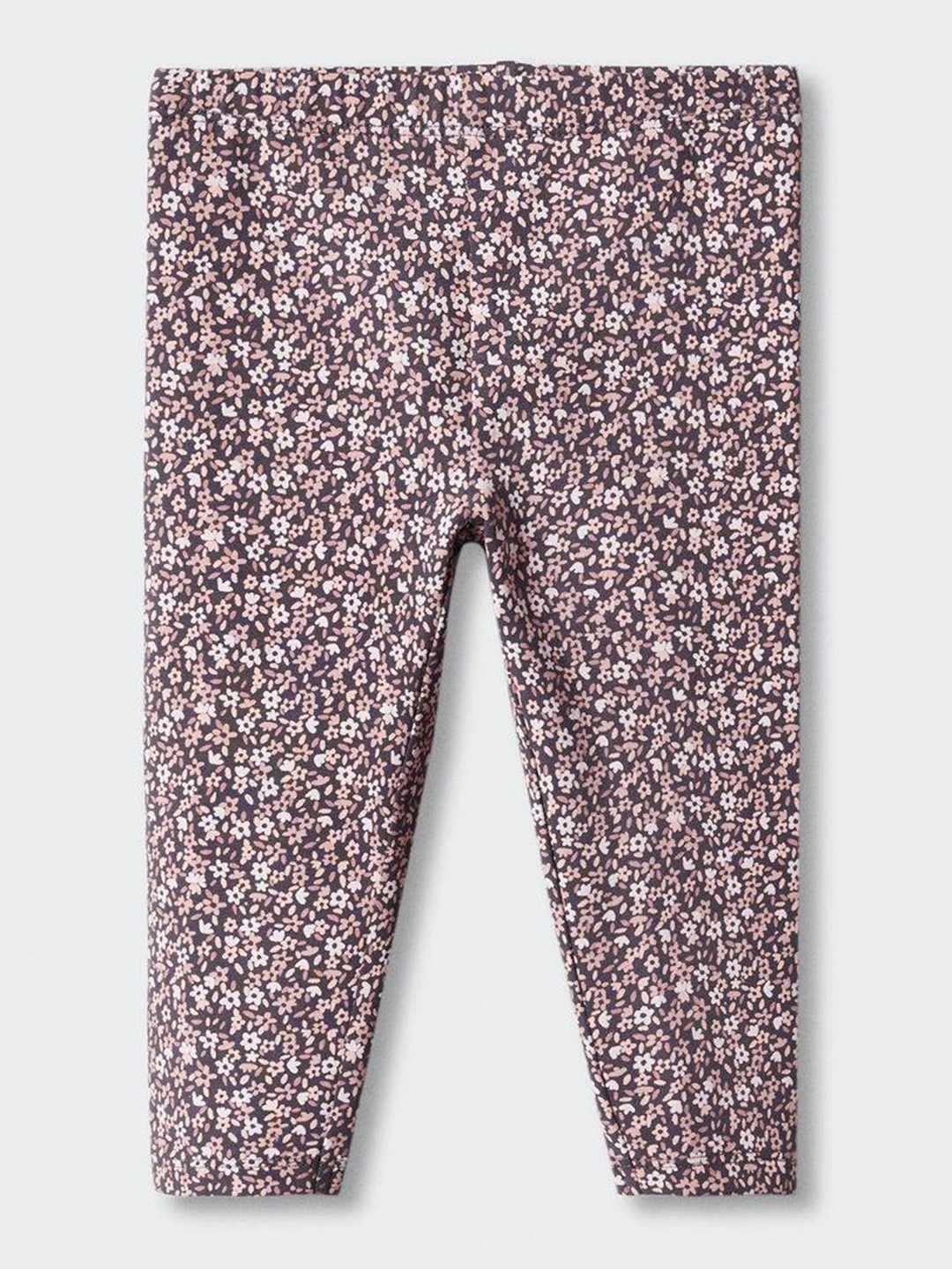 

Mango Kids Girls Mid-Rise Floral Printed Leggings, Black