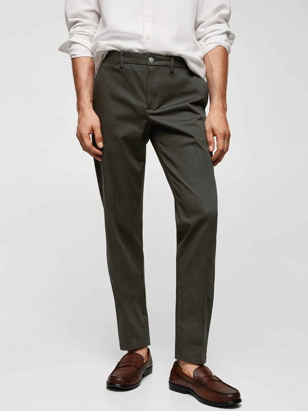 

MANGO MAN Slim Fit Chinos, Brown