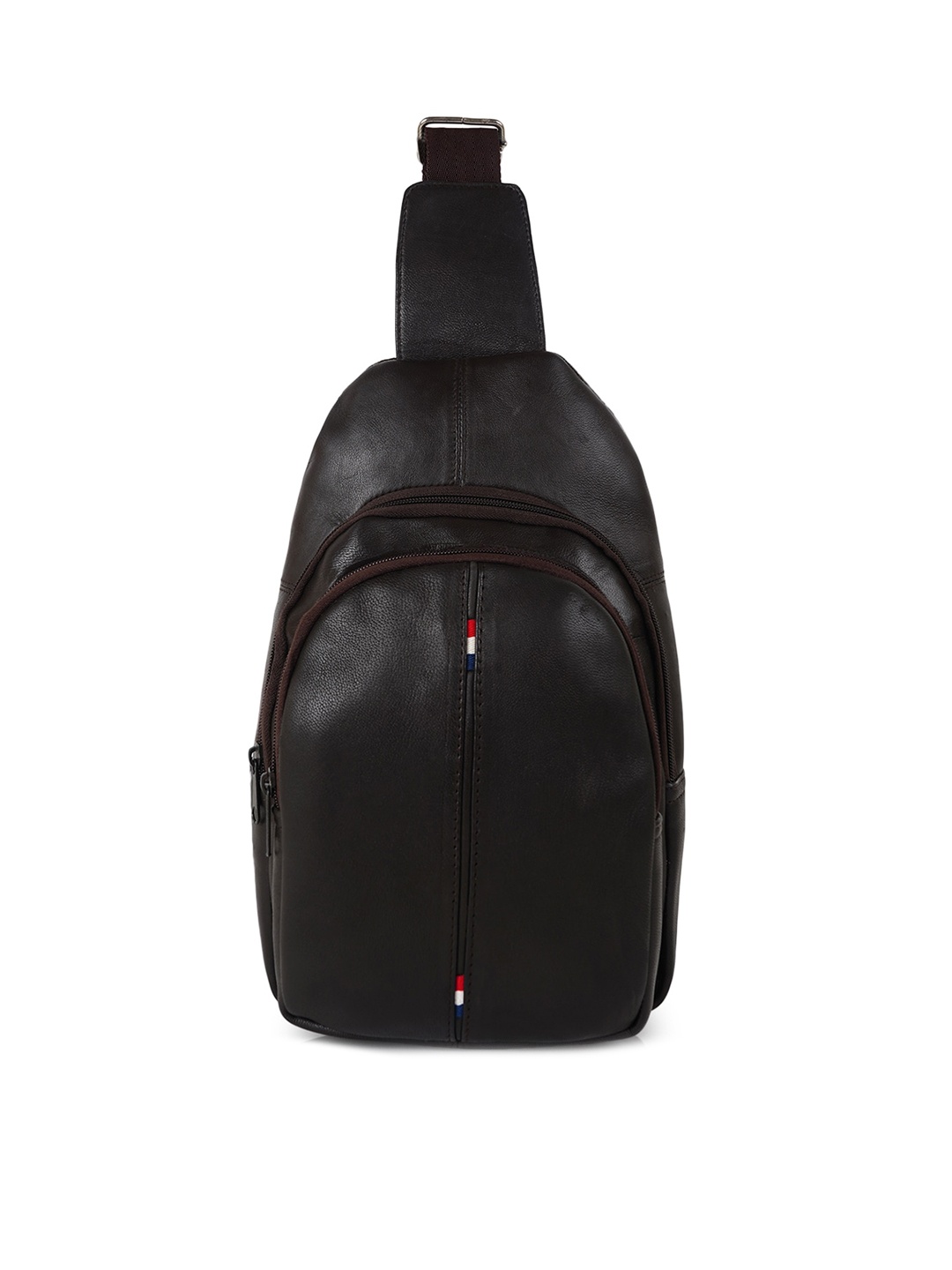 

CIMONI Unisex Leather Crossbody Backpack, Coffee brown