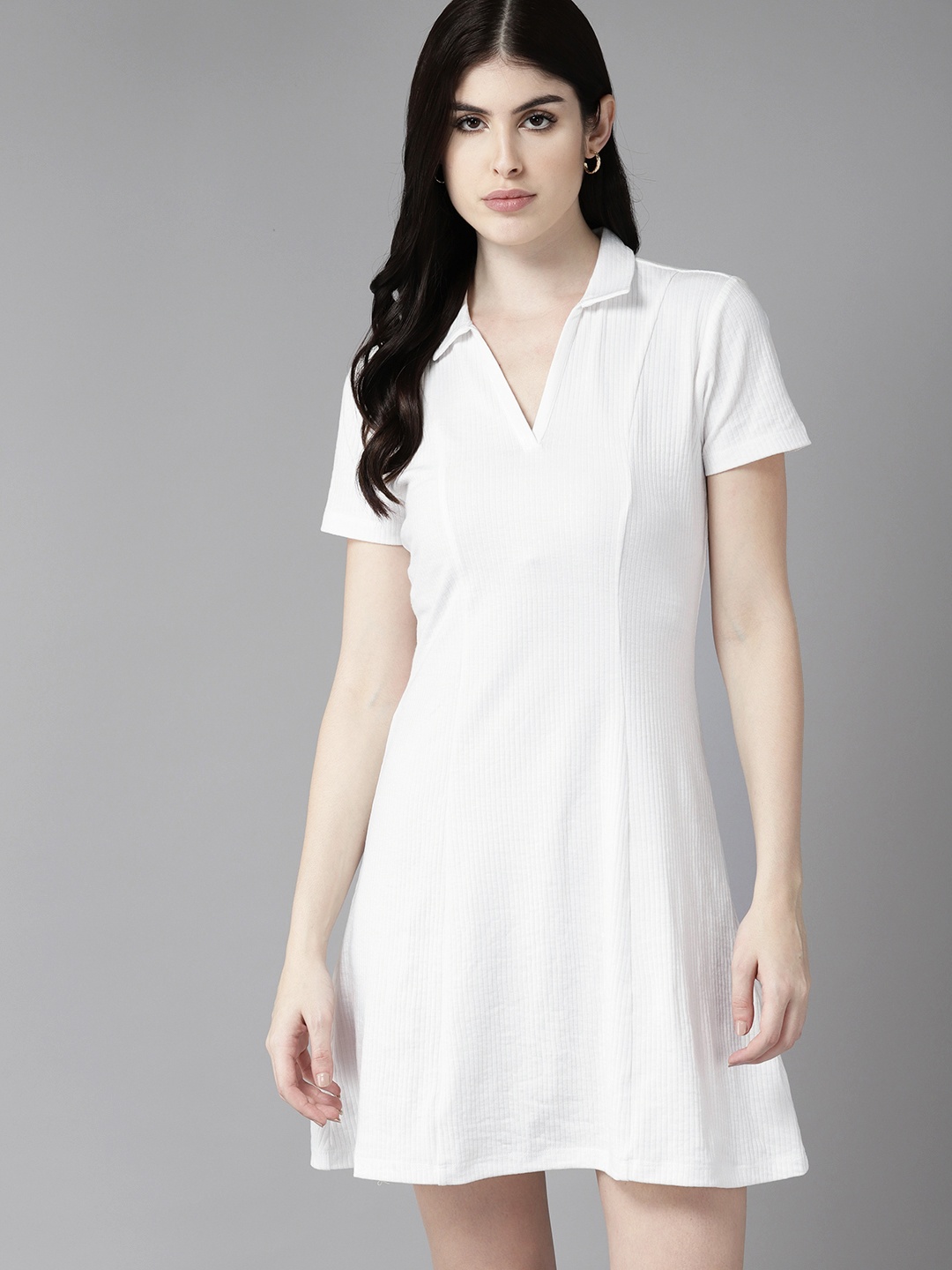 

The Roadster Life Co. Self-Design T-shirt Dress, White