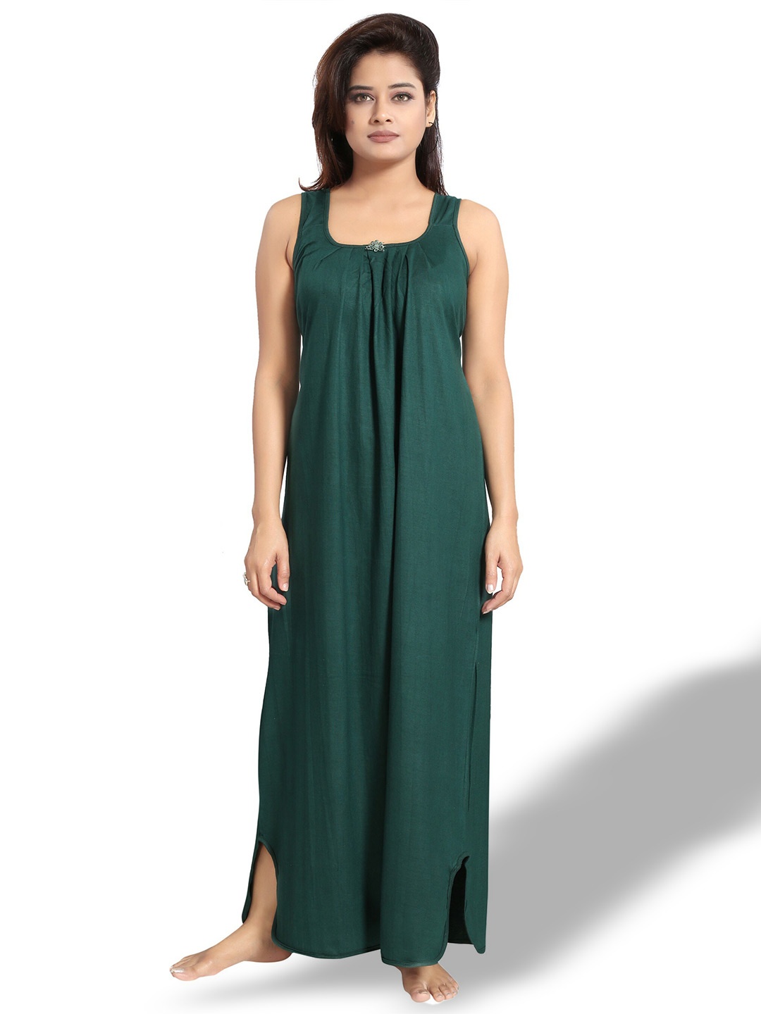 

Inner Beats Scoop Neck Maxi Nightdress, Green