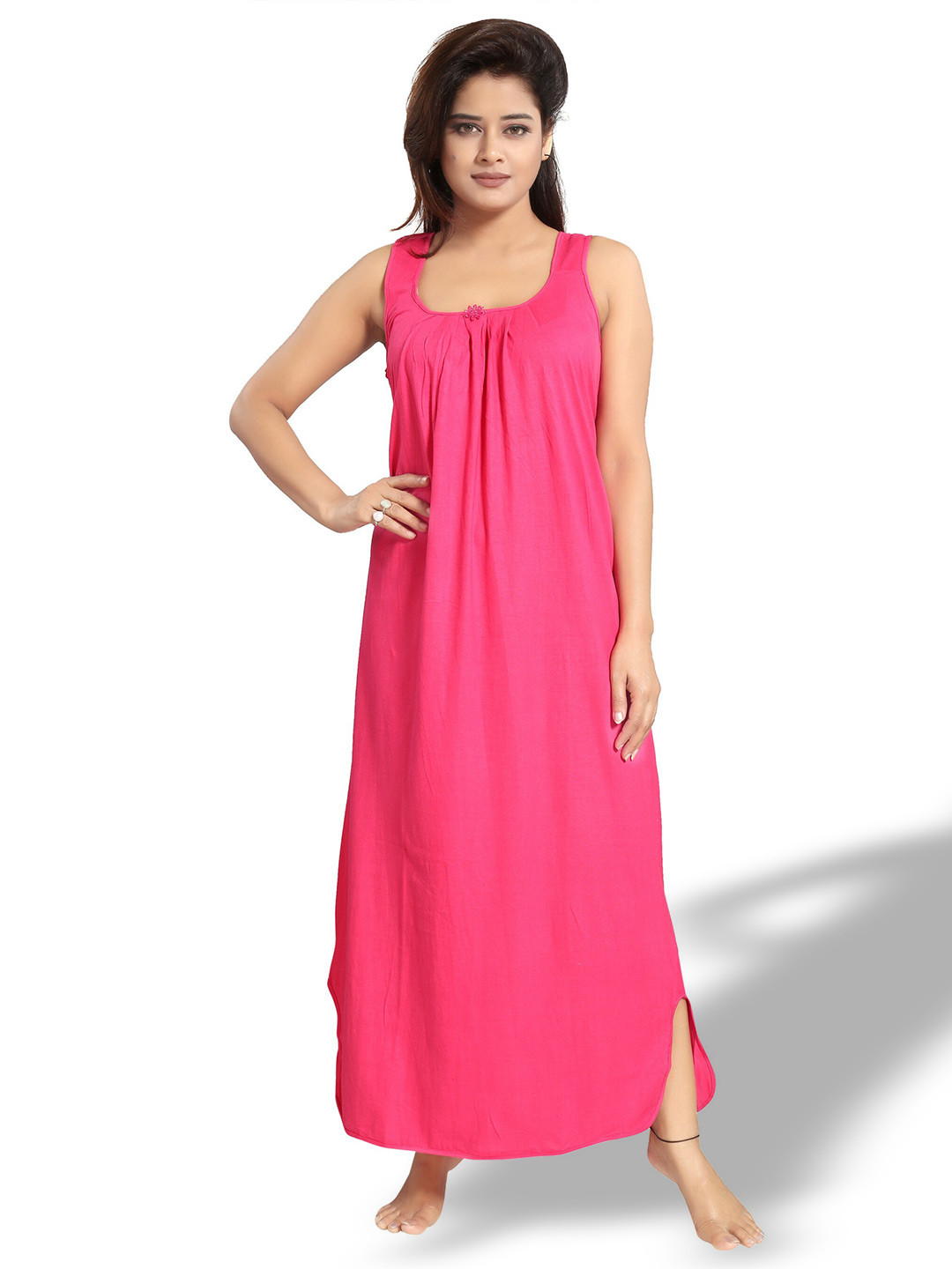 

Inner Beats Scoop Neck Maxi Nightdress, Pink