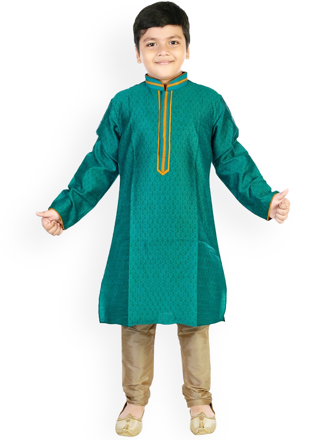 

CELEBRITY CLUB Boys Self-Design Sherwani Set, Blue