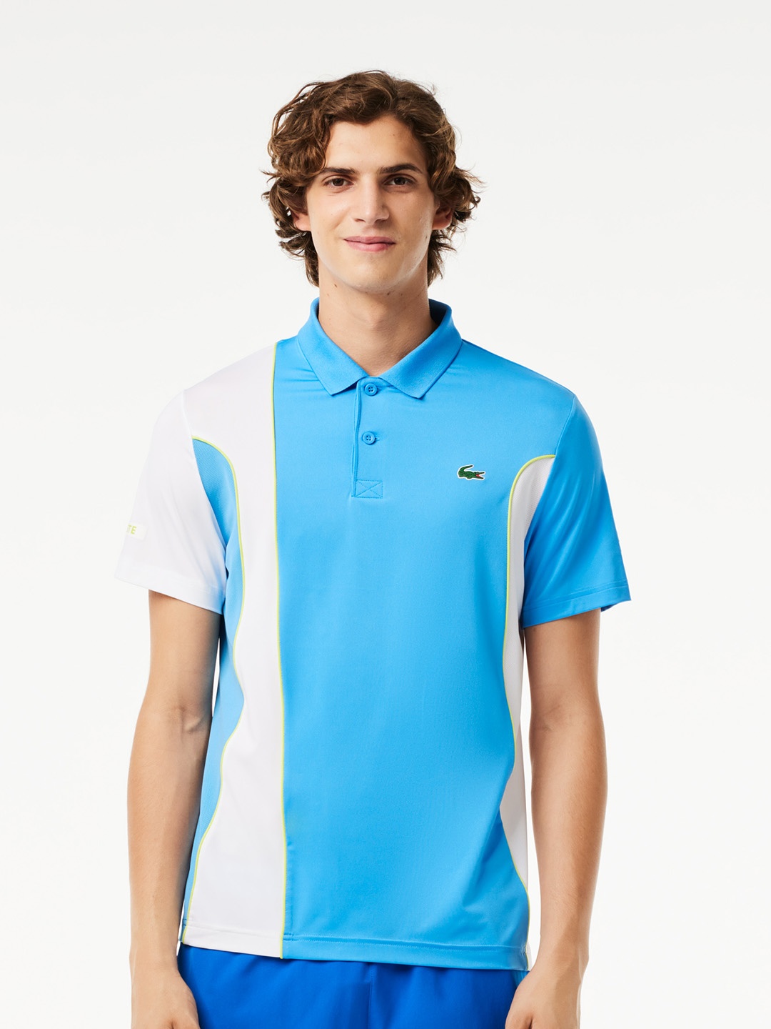 

Lacoste Colourblocked Polo Collar T-shirt, Blue