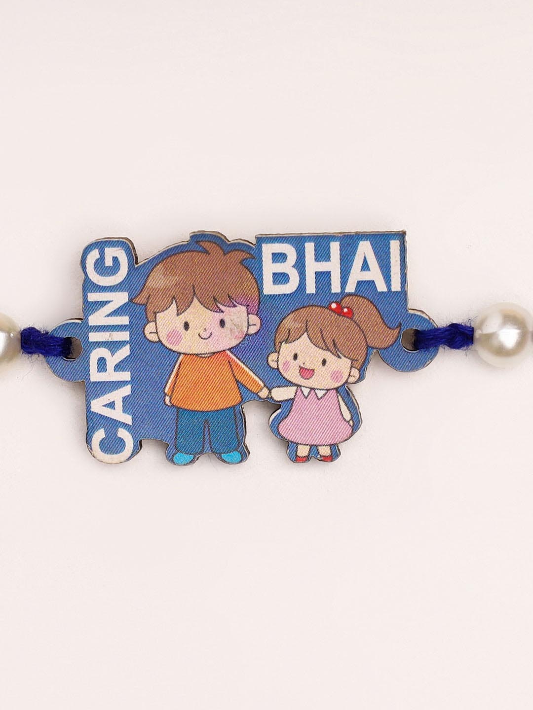 

AccessHer Women Wooden Charm Rakhi, Blue