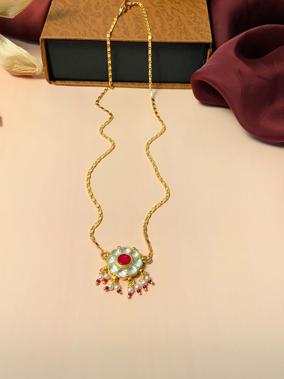 

ABDESIGNS Brass Gold-Plated Necklace