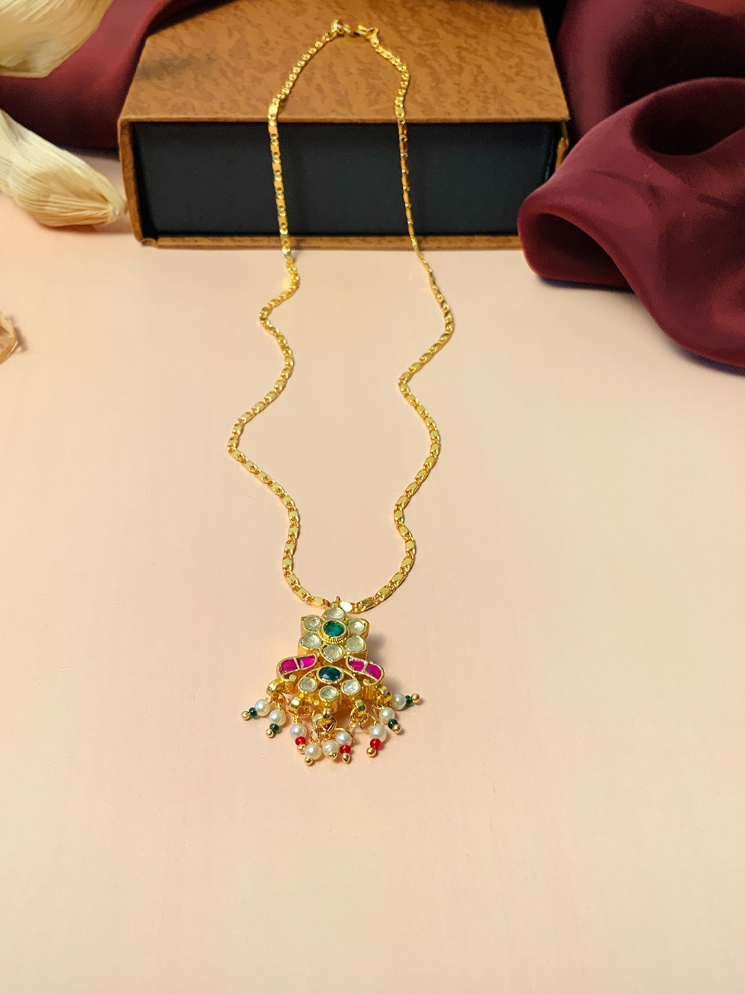 

ABDESIGNS Brass Gold-Plated Necklace