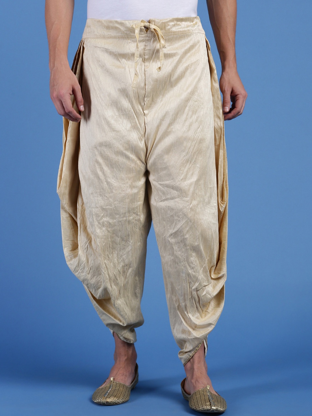 

Sanwara Embroidered Dhotis, Beige