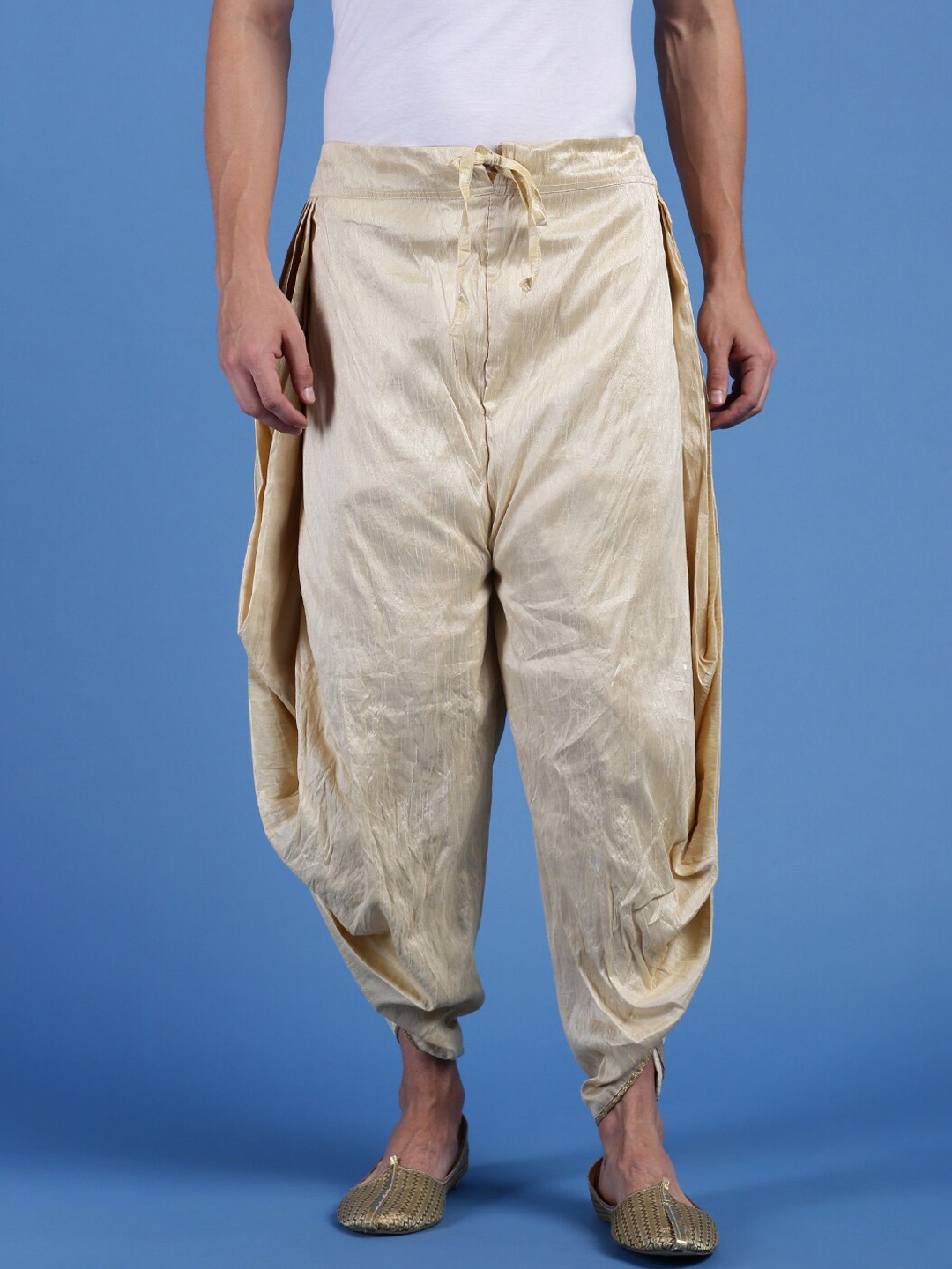 

Sanwara Embroidered Dhotis, Beige