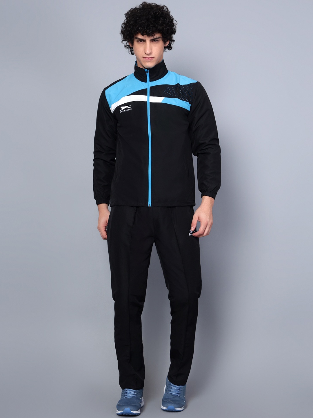 

Shiv Naresh Colourblocked Mid-Rise Tracksuits, Black