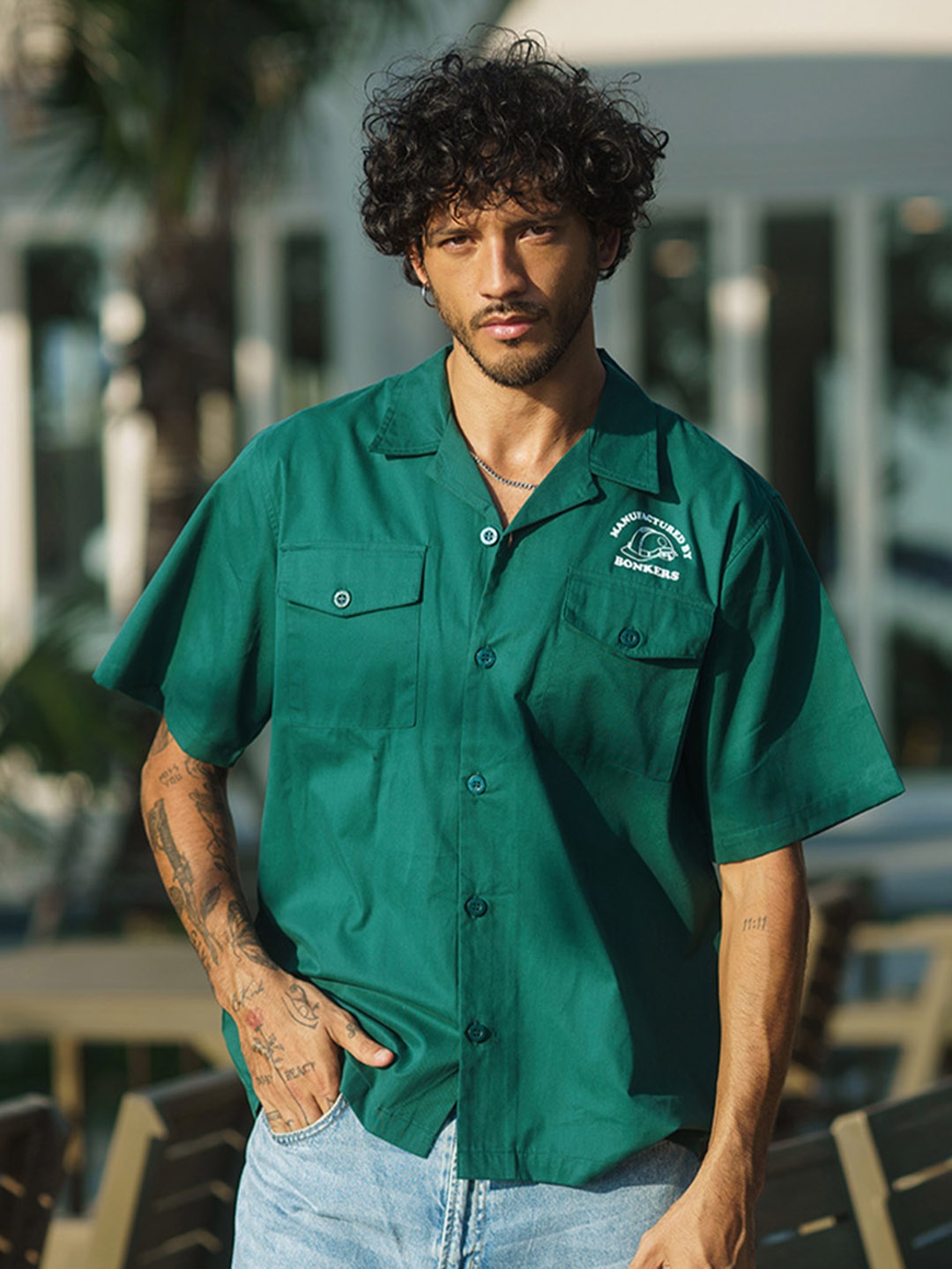 Bonkers Utility Heavyweight Shirt, Green