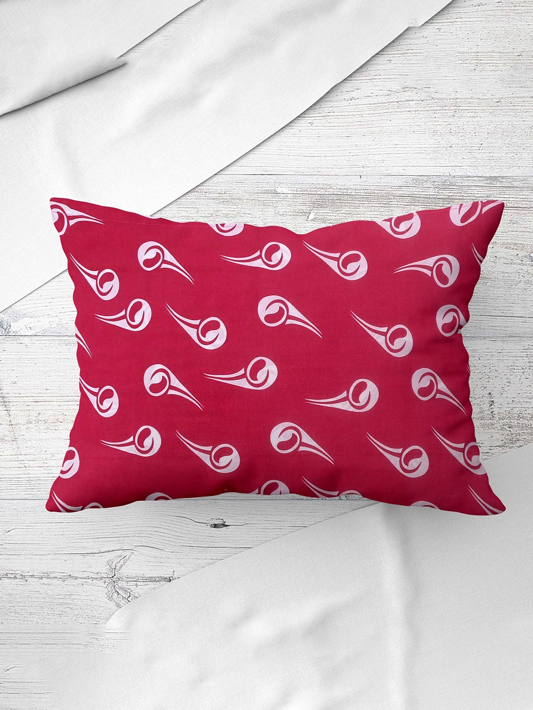 

Salona Bichona Red 2 Pieces Printed Rectangular Pillow Covers