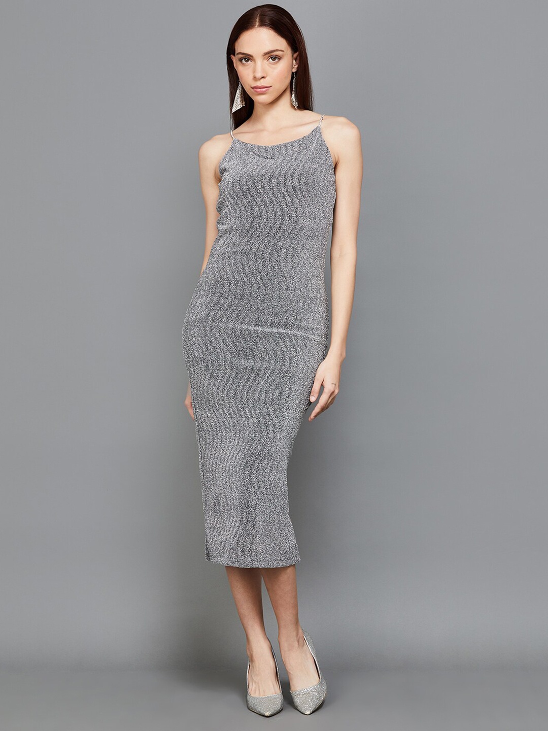 

Ginger by Lifestyle Self Design Sheath Midi Dress, Grey