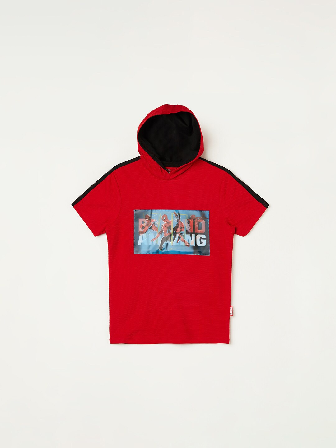 

Fame Forever by Lifestyle Boys Graphic Printed Hooded Cotton Regular T-shirt, Red