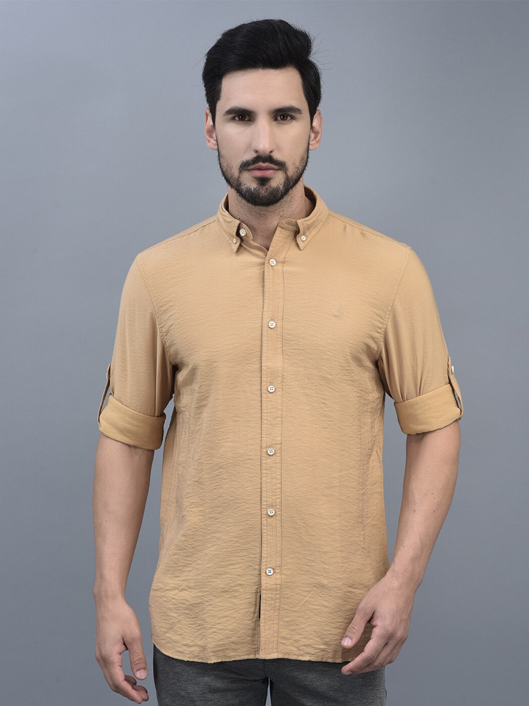 

CANOE Smart Opaque Casual Shirt, Mustard