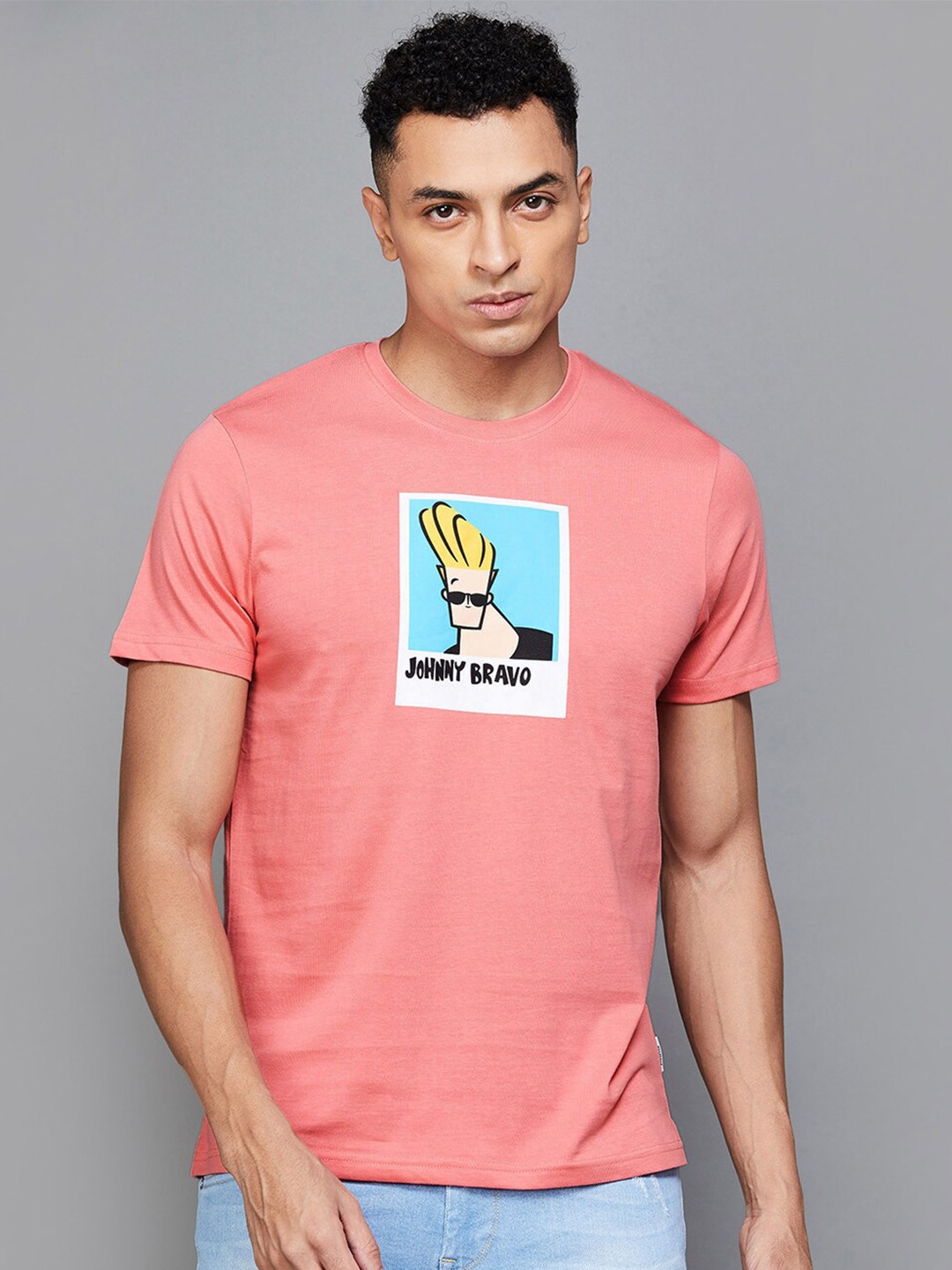 Fame Forever by Lifestyle Graphic Printed Cotton T-shirt, Rose
